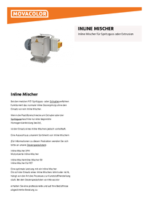 Übersicht Inline Mischer