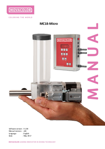 Preview MC 18 Micro user manual english