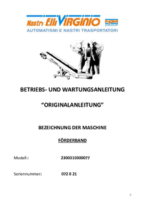 Preview Bedienung Förderbänder