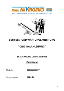 Preview Bedienung Förderbänder