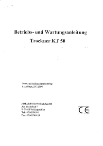 Preview Bedienungsanleitung KT50 