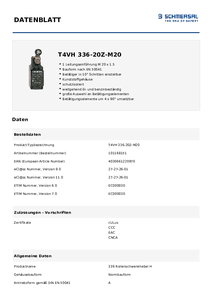 Übersicht T4VH 336-20Z-M20
