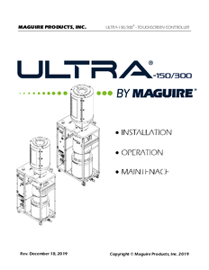 Preview Usermanual ULTRA 150-300 touch