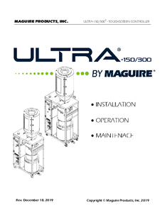 Übersicht Usermanual ULTRA 150-300 touch