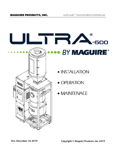 Übersicht Usermanual ULTRA 600 touch