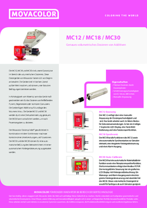 Übersicht Volumetrische Dosiergeräte MC12/MC18/MC30