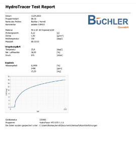 Materialtest feucht