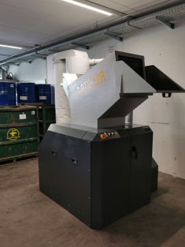 Kunststoffzerkleinerung beim Kunden