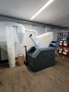 Kunststoffzerkleinerung beim Kunden