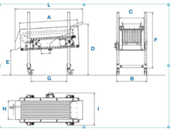 Vibrationsseparator Dimensionen