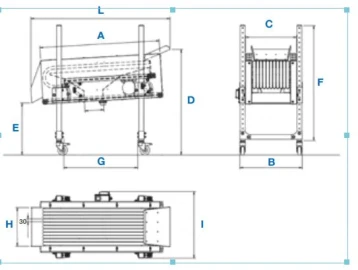 Vibrationsseparator Dimensionen