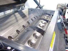 orsion-resistant cutting chamber
rotor shaft made of high-quality tempering steel
rotor segments mounted on shaft with couplings (over 20 years experience)
solid belt pulley for a high centrifugal moment